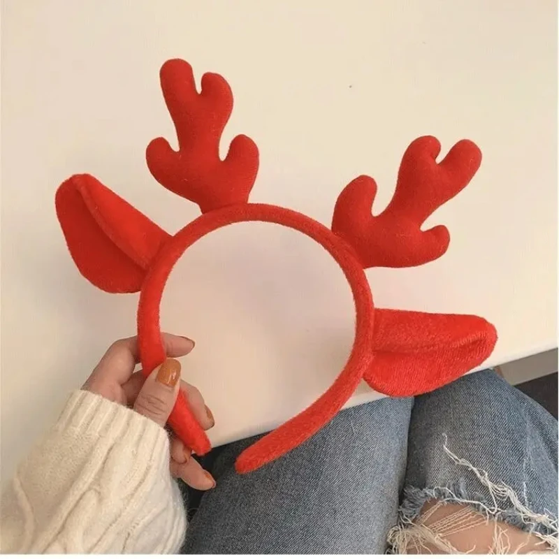 Cute Christmas Antler Headband, Face Wash Hair Headband