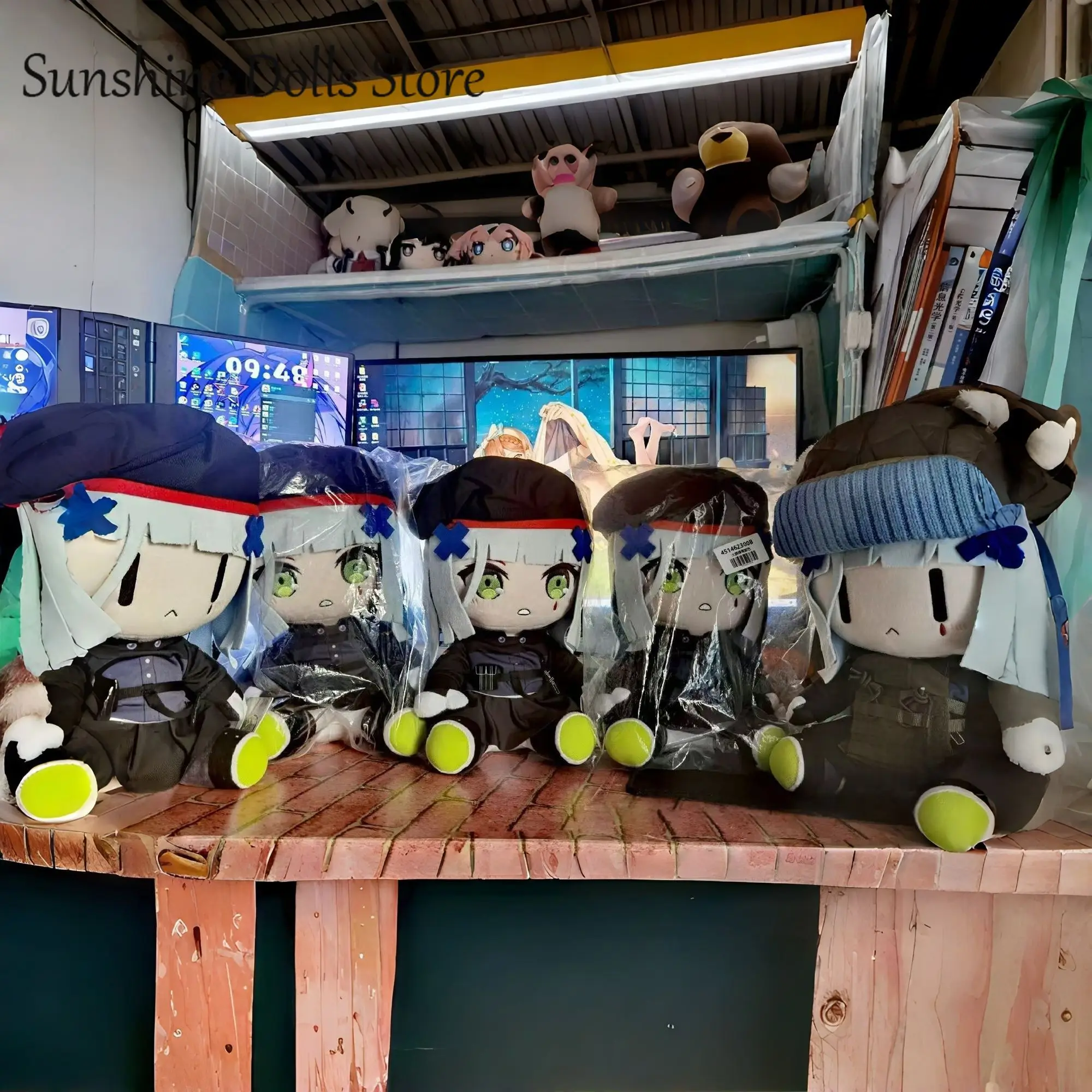 

Плюшевая игрушка-кукла Anime Girls Frontline HK416: милая фигурка в сидячей позе, мягкая набивная кукла-идол, подушка, подарок на Хэллоуин