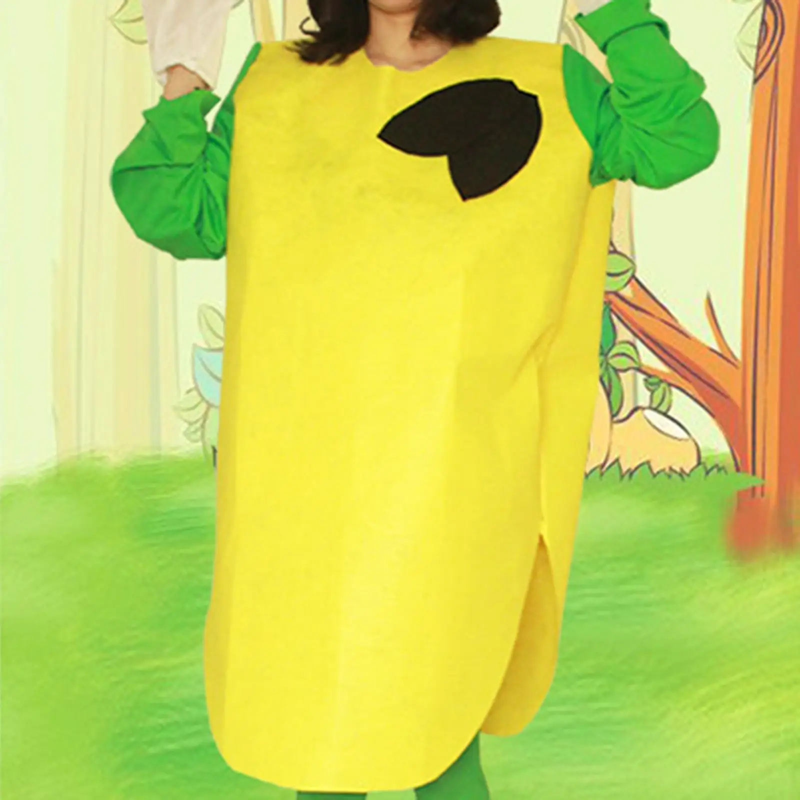 Obstkostüm für Erwachsene, Bühnenaufführung, Festival, bezauberndes Essen, Cosplay-Kostüm, Zitronenkostüm