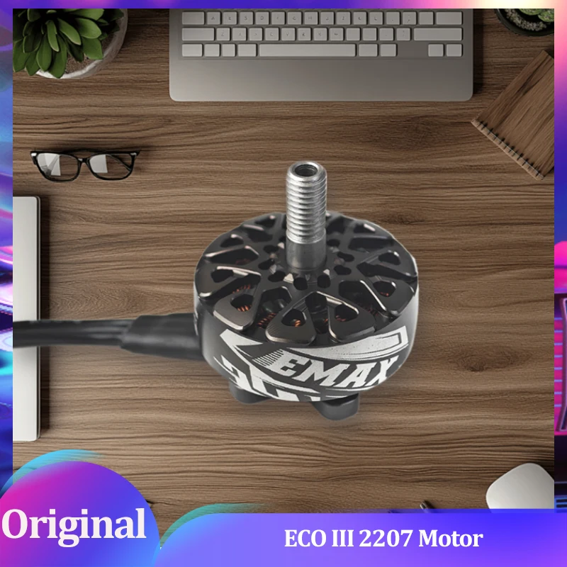 

EMAX ECO III 2207 Brushless Motor 6S FPV Racing Drone N52SH Neo Magnets Titanium Alloy Shaft For 5" Freestyle/Drone Racing