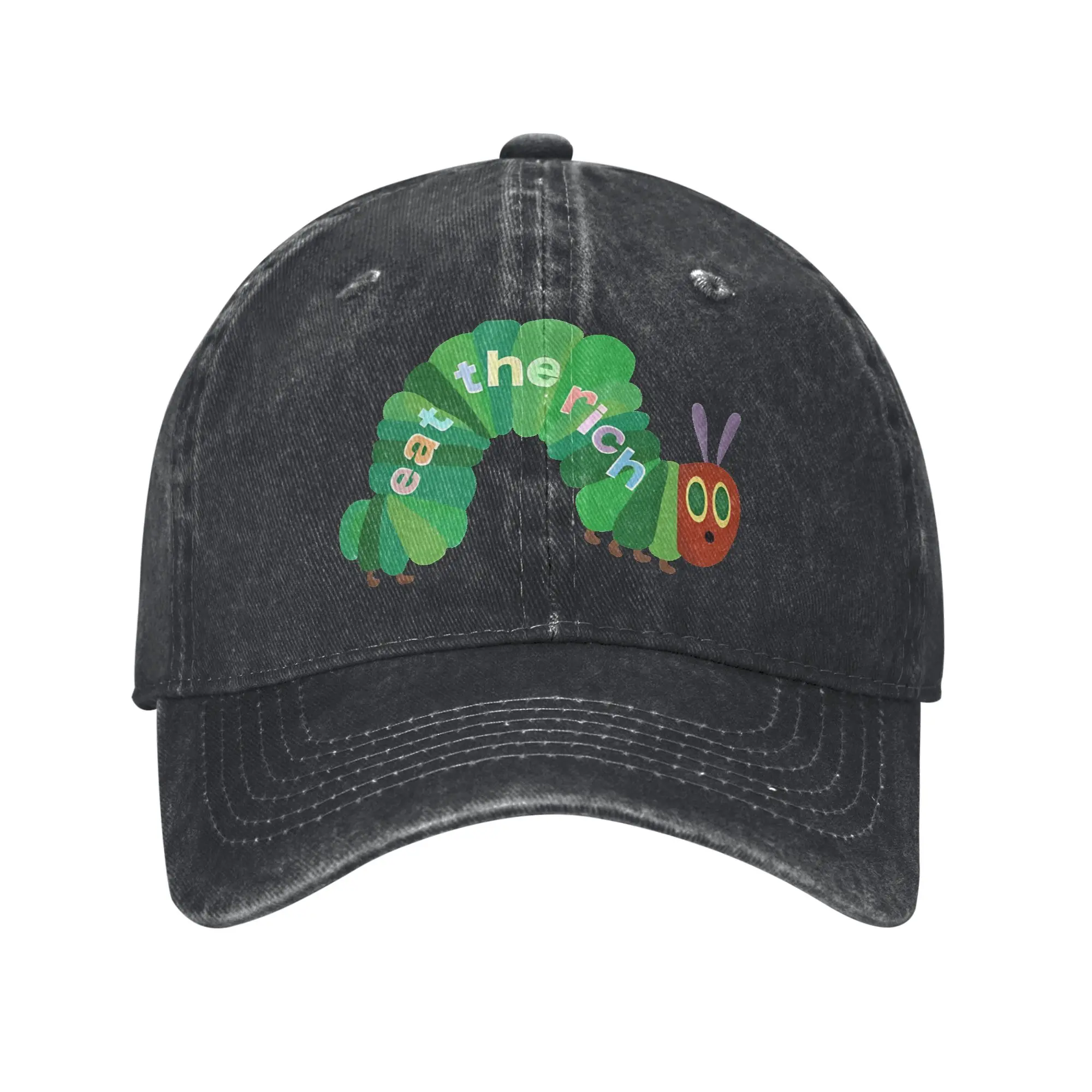 Eat The Rich Hungry Baseball Cap Sun  Kpop Rock Dropshipping Washed Hip Hop Hats Men Women Casual Custom Logo Baseball Caps