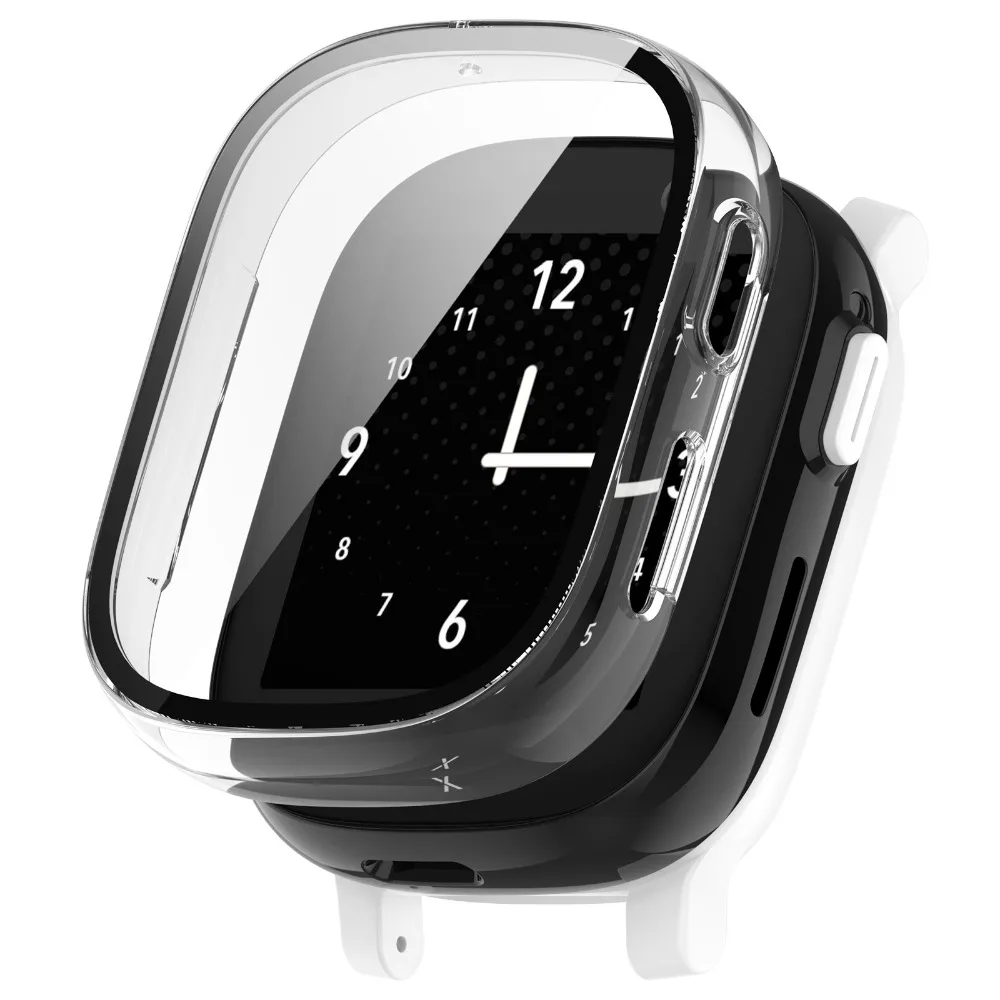New PC+Tempered Protective Case Kids Smart Watch Screen Protector Accessories Full Cover Cover Shell for Xplora X6 Play
