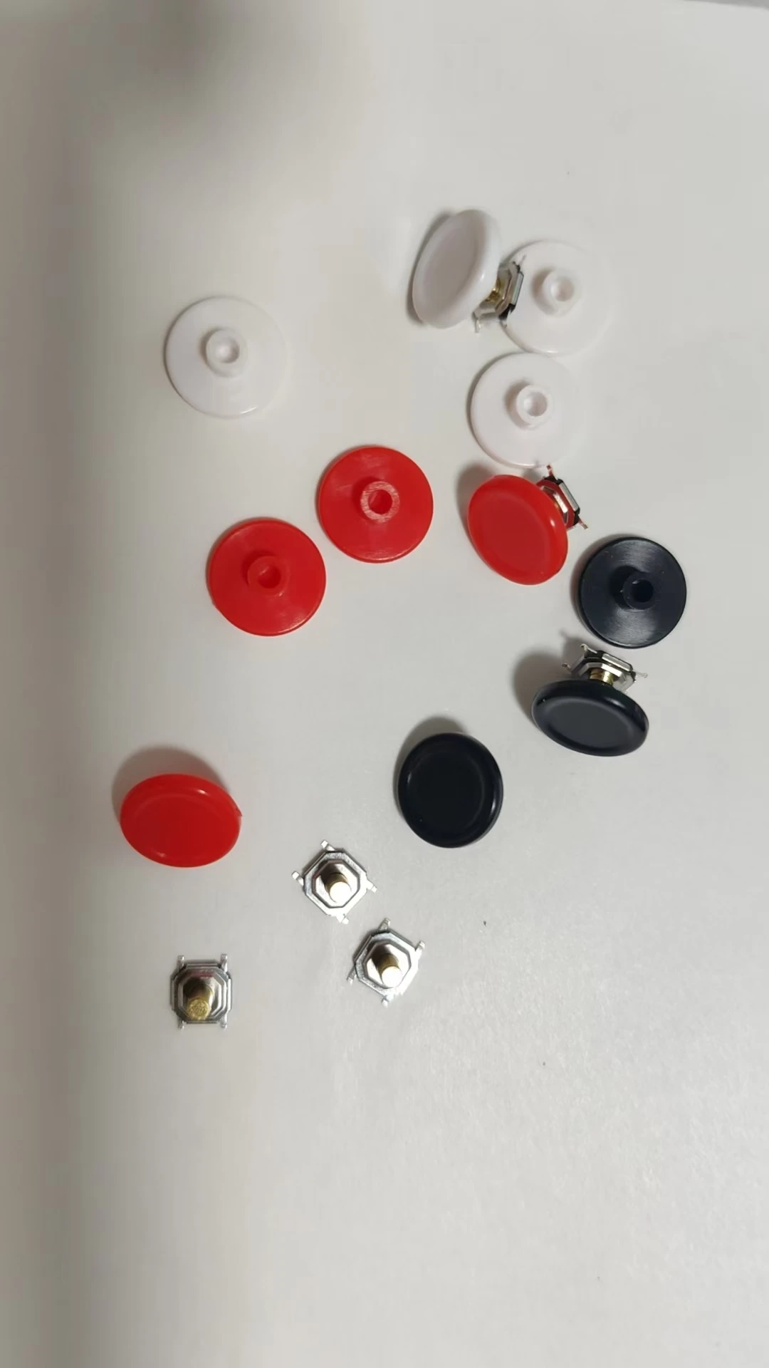 4x Paddelkappe für Metallknöpfe