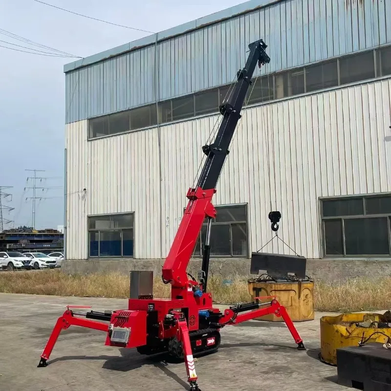 Crawler Spider Crane Hydraulic Spider Crane Mini Lifting Crane Small Tracked Hoister Multi Angle Lifting Custom Function Module