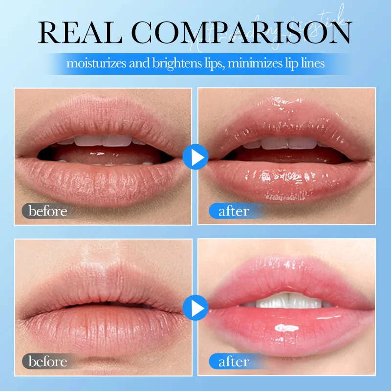 Hyaluronic Acid Moisturizing Lip Balm Fast Lightening Pink Lip Polished Augmentation Brighten Lip Care Moisturizer Female Makeup