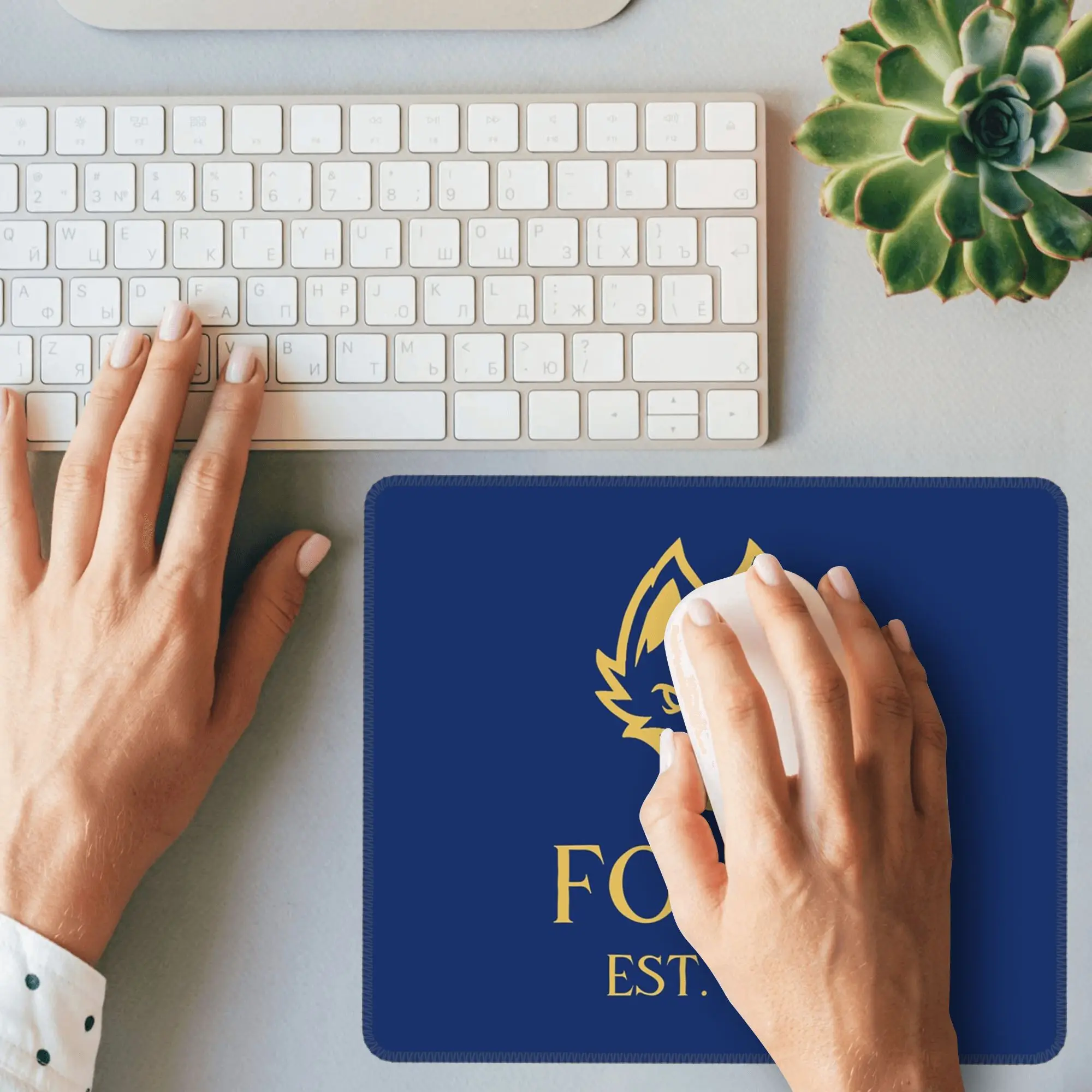 Foxes الذهب ماوس الوسادة الكمبيوتر لوحة المفاتيح الماوس حصيرة ألعاب الكمبيوتر المحمول حصيرة مكتب الملحقات الجدول الحصير