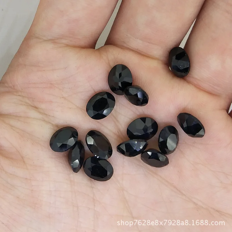 

Натуральное кольцо с сапфиром из Шаньдуна, свободный камень, овальный черный сапфир, ювелирная инкрустация с камнем