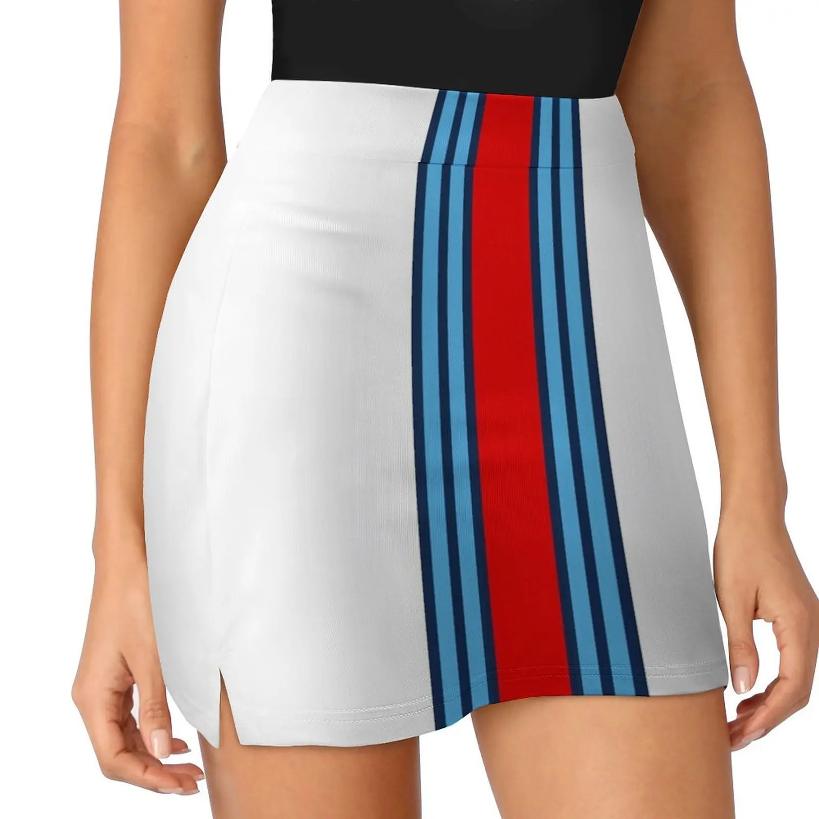 Racing Stripes Mini Skirt korean style skirt Korean clothing