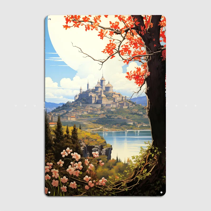 Visit Provence Scenery Travel Poster Metal Sign Life Wall Custom Bedroom Indoor Home Wall Decor Posters Room Decoration
