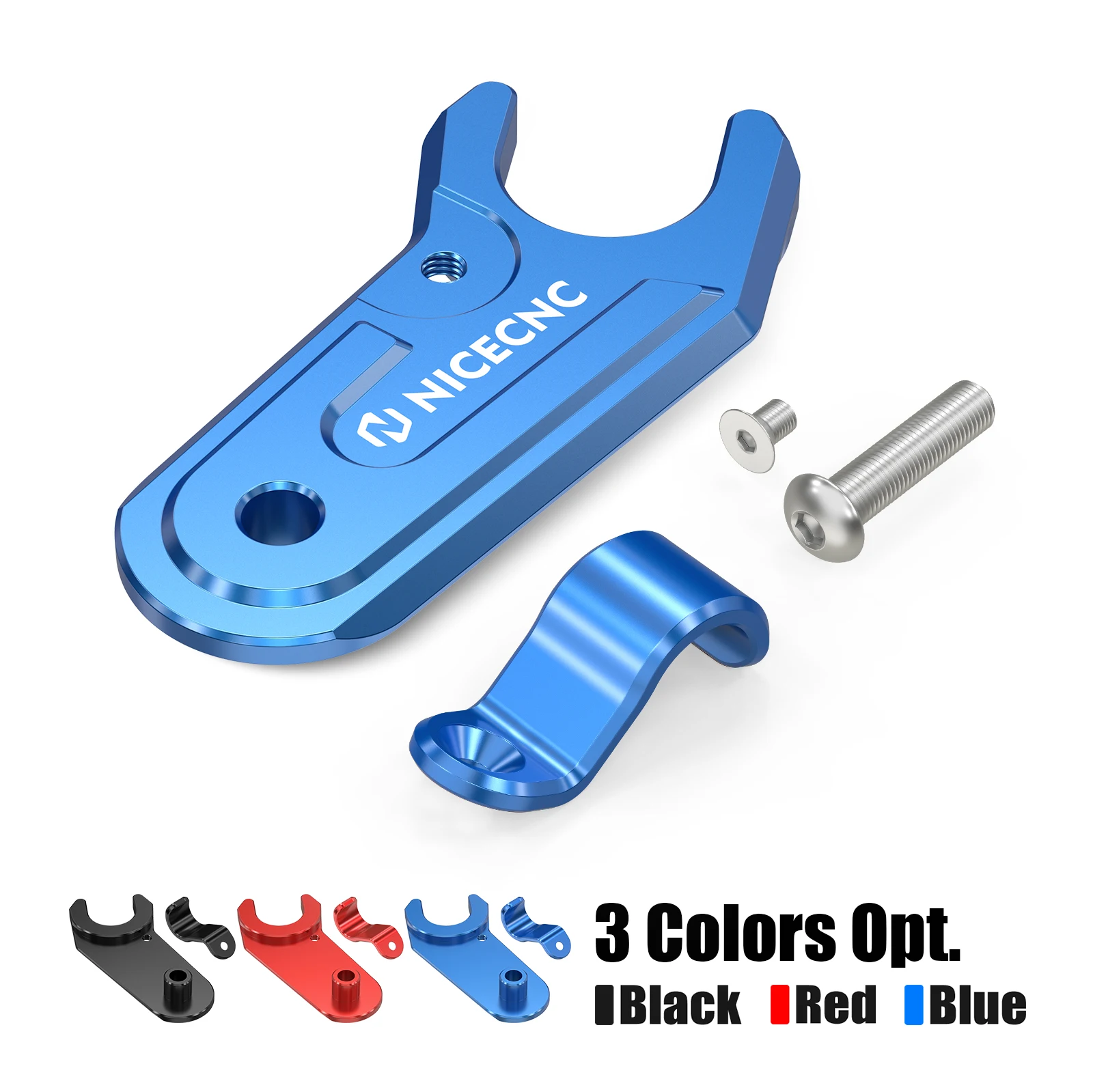 NICECNC Aluminum CNC Spark Plug Boot Hold Down For Yamaha YFZ450R/SE ATV YFZ 450R 2009-2025 YFZ450X 2010-2011 2S2-11190-21-00
