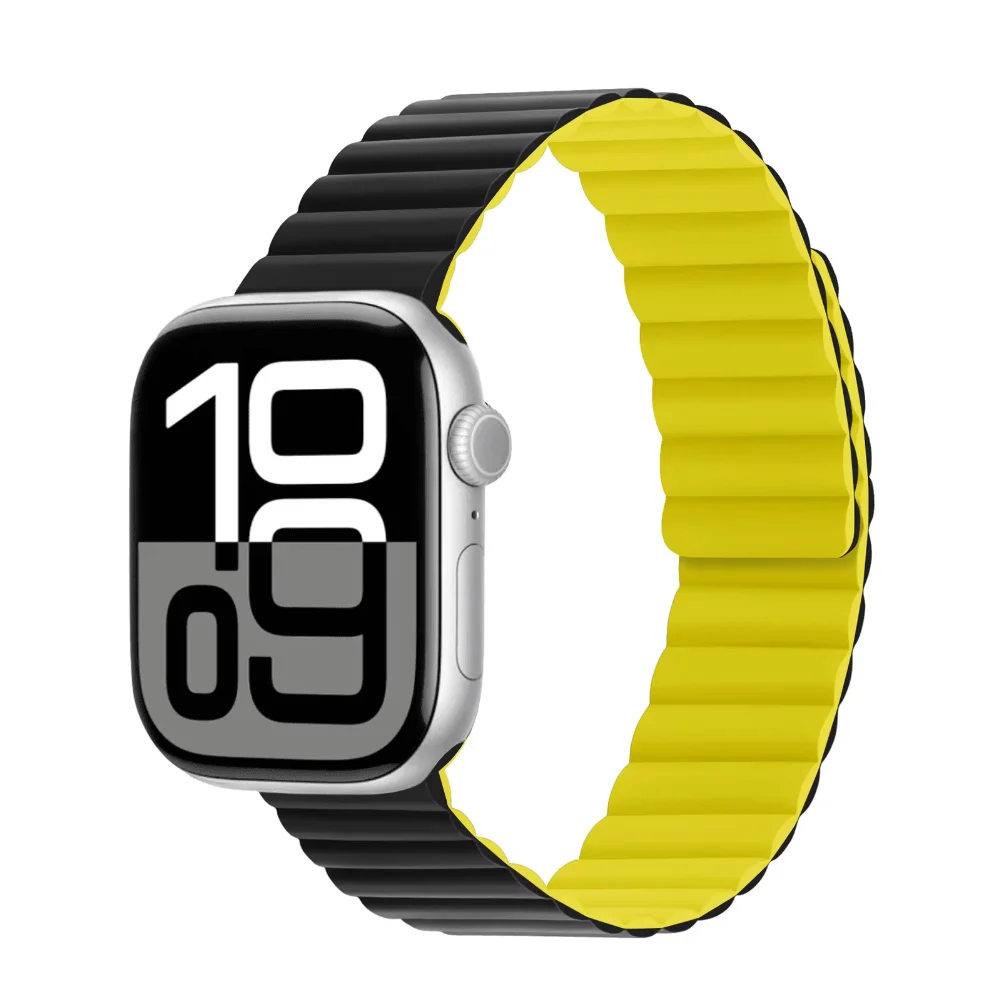 Silicone strap For Apple watch Ultra 49mm 10 9 8 7 46mm 42mm 45mm 41mm Magnetic buckle Wristband For iWatch 6 5 4 3 SE 40mm 44mm