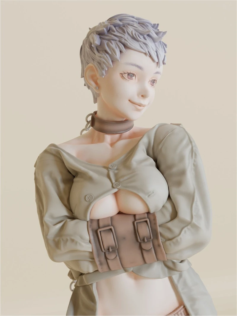 Resin Figure Kit BH-001 カサンドラ Cassandra 1/8（ Including three head shapes）Unpainted Garage Resin Kit Model GK