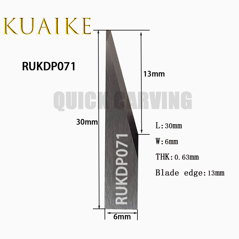 10PCS Standard RUK Cutter Cnc Automatic Flatted Digital Oscillating Blade Vibrating Knife RUKDP001 RUKDP002 RUKDP046 RUKDP072