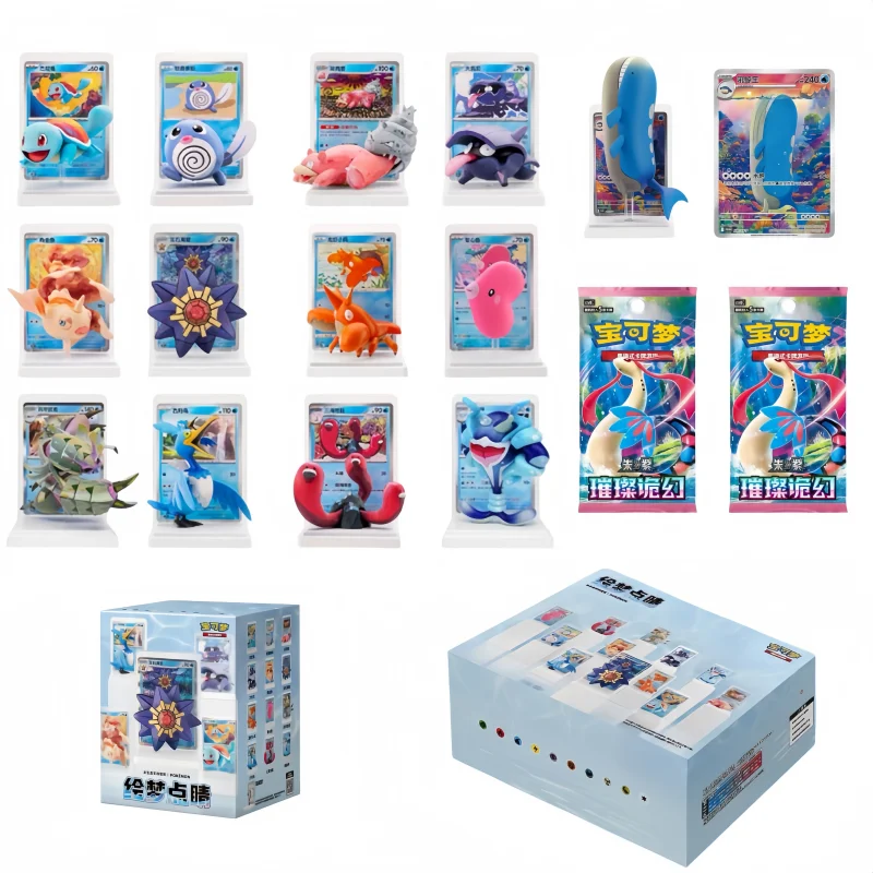 Pokémon Sammelkarten-Spiel PTCG Vereinfachtes Chinesisch Malerei Traumauge Wasser Ökologische Figuren Überraschungsbox Spielzeug Geschenk
