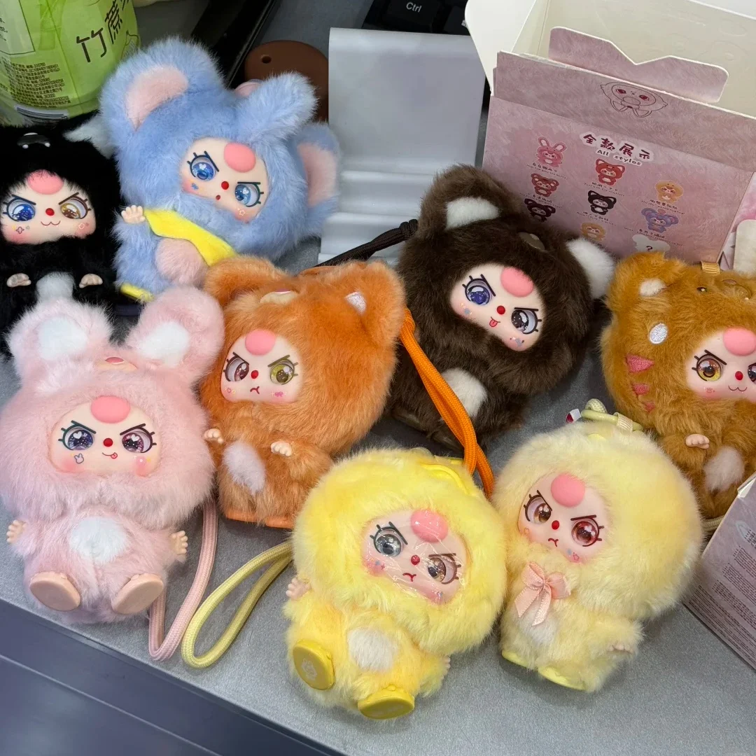 

Аутентичные новые детские три мини-обнимашки, плюшевая модная слепая коробка, игрушка, милая кукла, подарок для девочек, очаровательный коллекционный подвесной орнамент