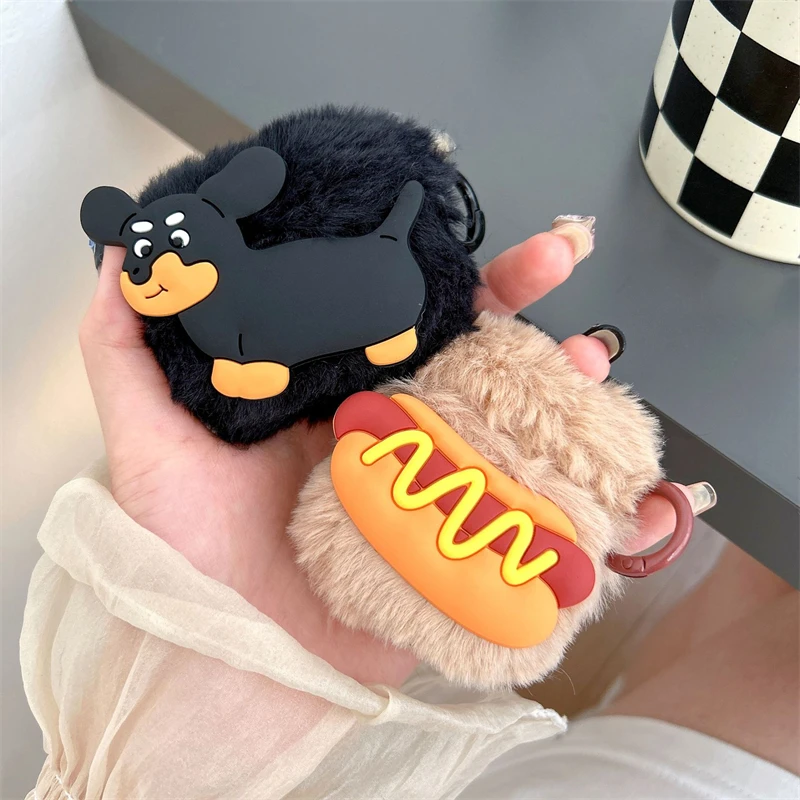 Disney Hot Dog Dachshund Earphone Cover For Apple AirPods 1 2 3 Generation Airpods Pro/Pro2 Wireless Bluetooth Headphone Case