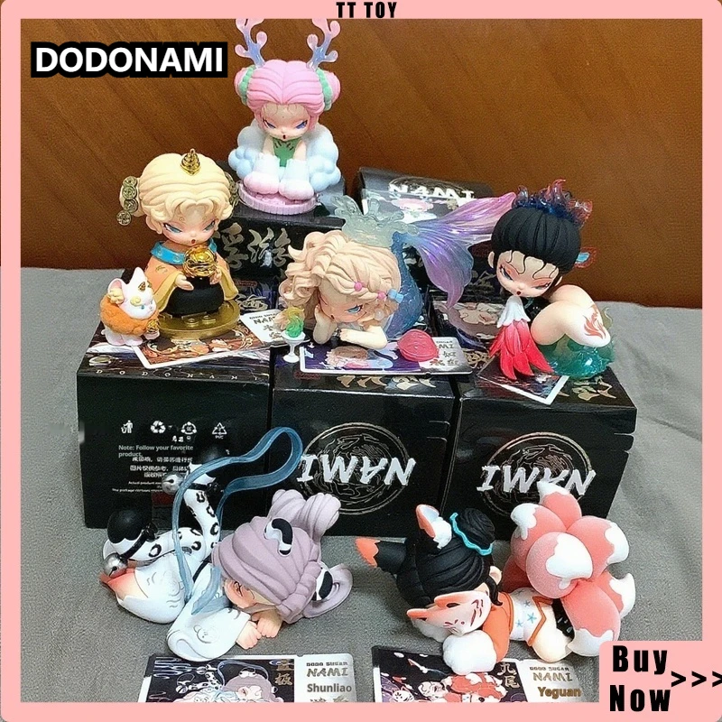 Original DODONAMI V3 Floating Mountains And Seas Serie Handgemachte Blind Box Nette Puppe Spielzeug Figur Desktop Ornament Überraschung Geschenk