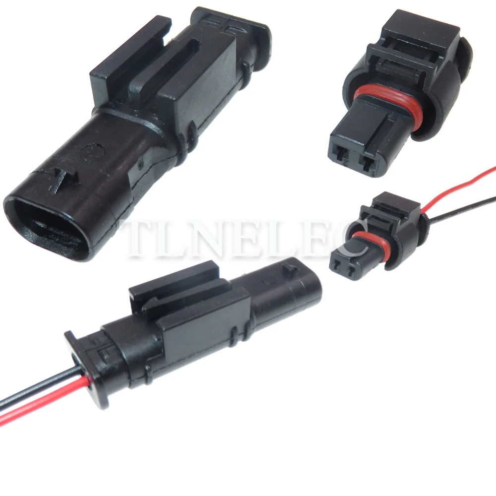 2 Pin Cách Ô Tô Ổ Cắm Điện Chống Nước Với Dây Điện Xe Ô Tô Nam Nữ Dây Kết Nối 872-863-561 872-857-561