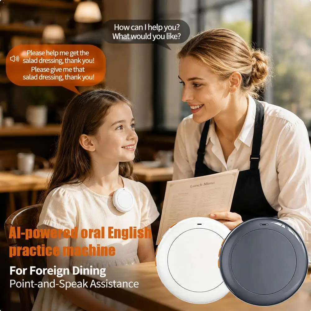 Smart AI English Learning Machine Instant Error Correction Lightweight Voice Translator Portable Companion For Kids Study