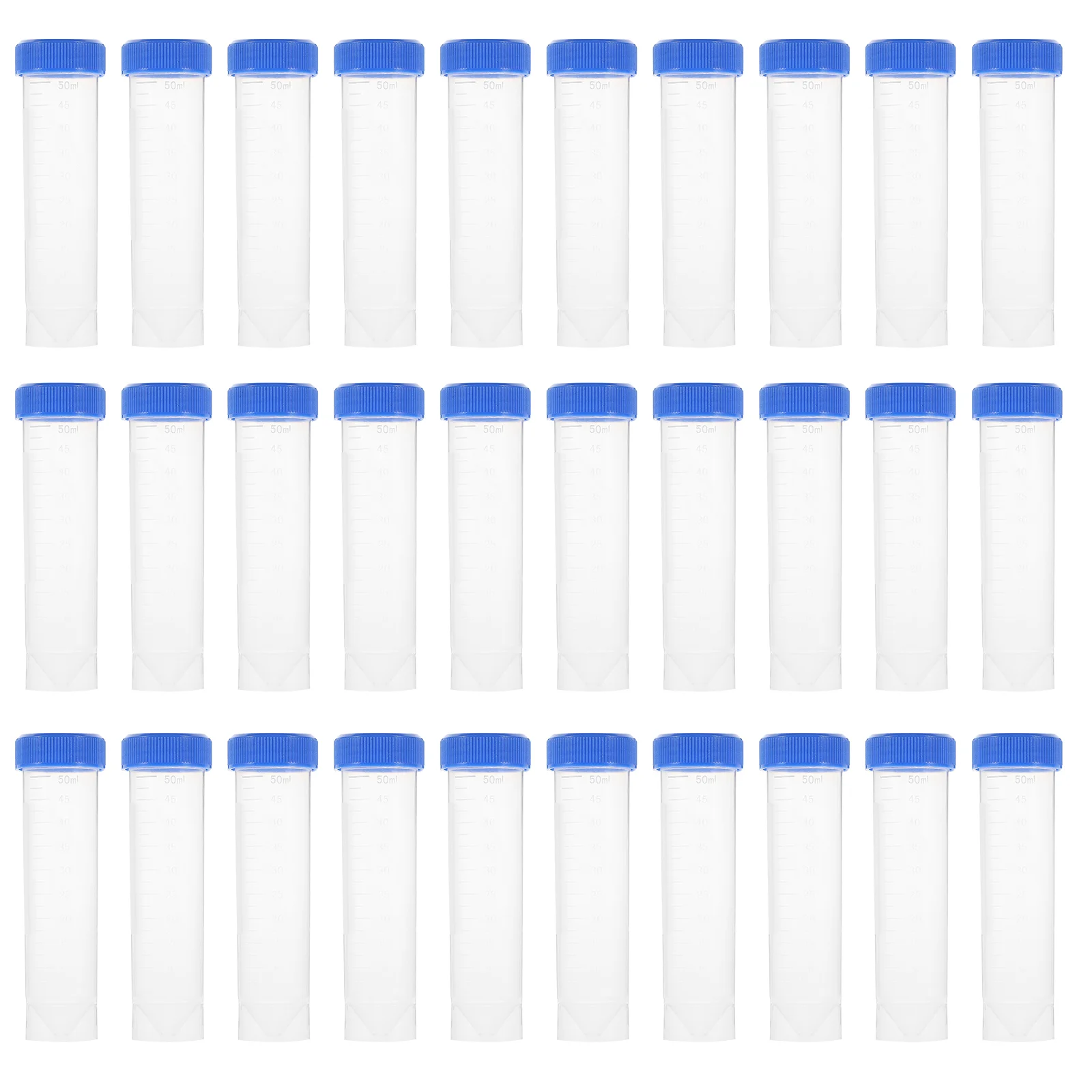 

50 Pcs Centrifuge Tube with Caps Test Sample Tubes Screw Plastic Centrifugal Vials Laboratory Supplies