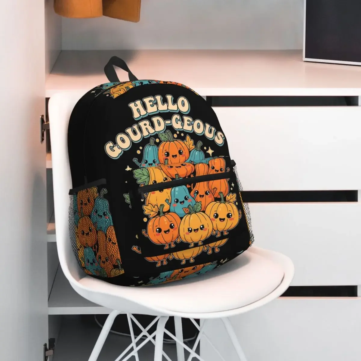 

Hello Gourd-geous осенний дизайн милый осенний рюкзак для гурманов рюкзак большой вместимости сумка для книг школьная сумка сумки на плечо для мужчин и женщин