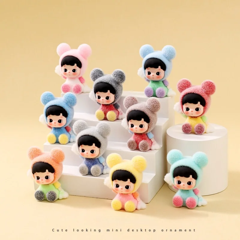 

Мультяшная плюшевая кукла-сюрприз Haci: милая настольная фигурка, модный подарок для стримов и прямых трансляций, в случайной упаковке