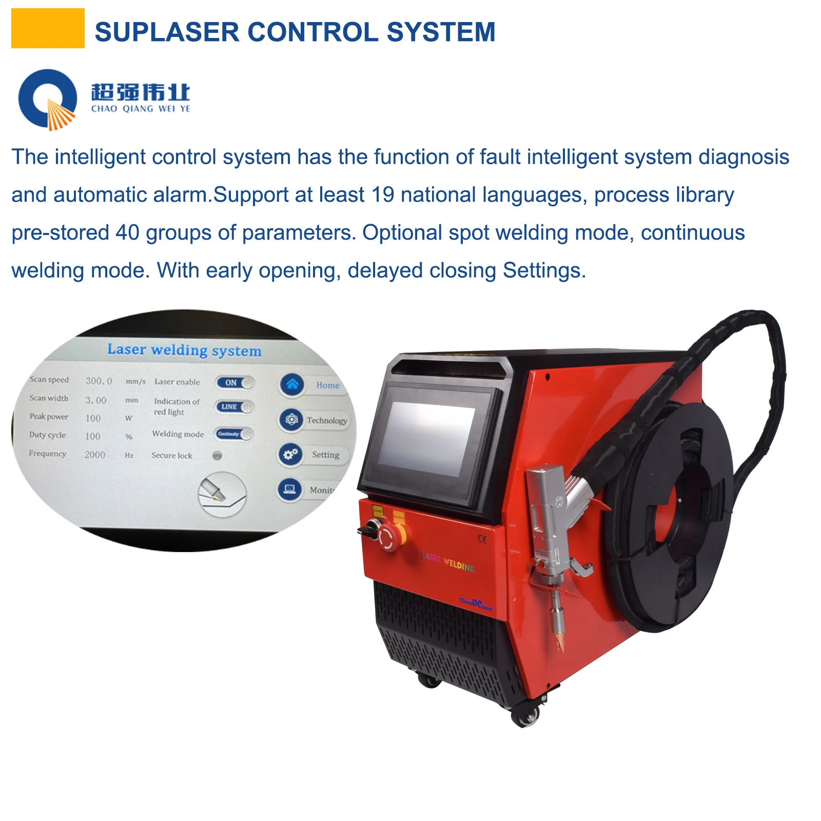 1500W/2000W 4IN1 Compact Lightweight Multifunction Air-cooled Metal Laser Welding Machine HandheldFibre Laser Cutting Cleaning