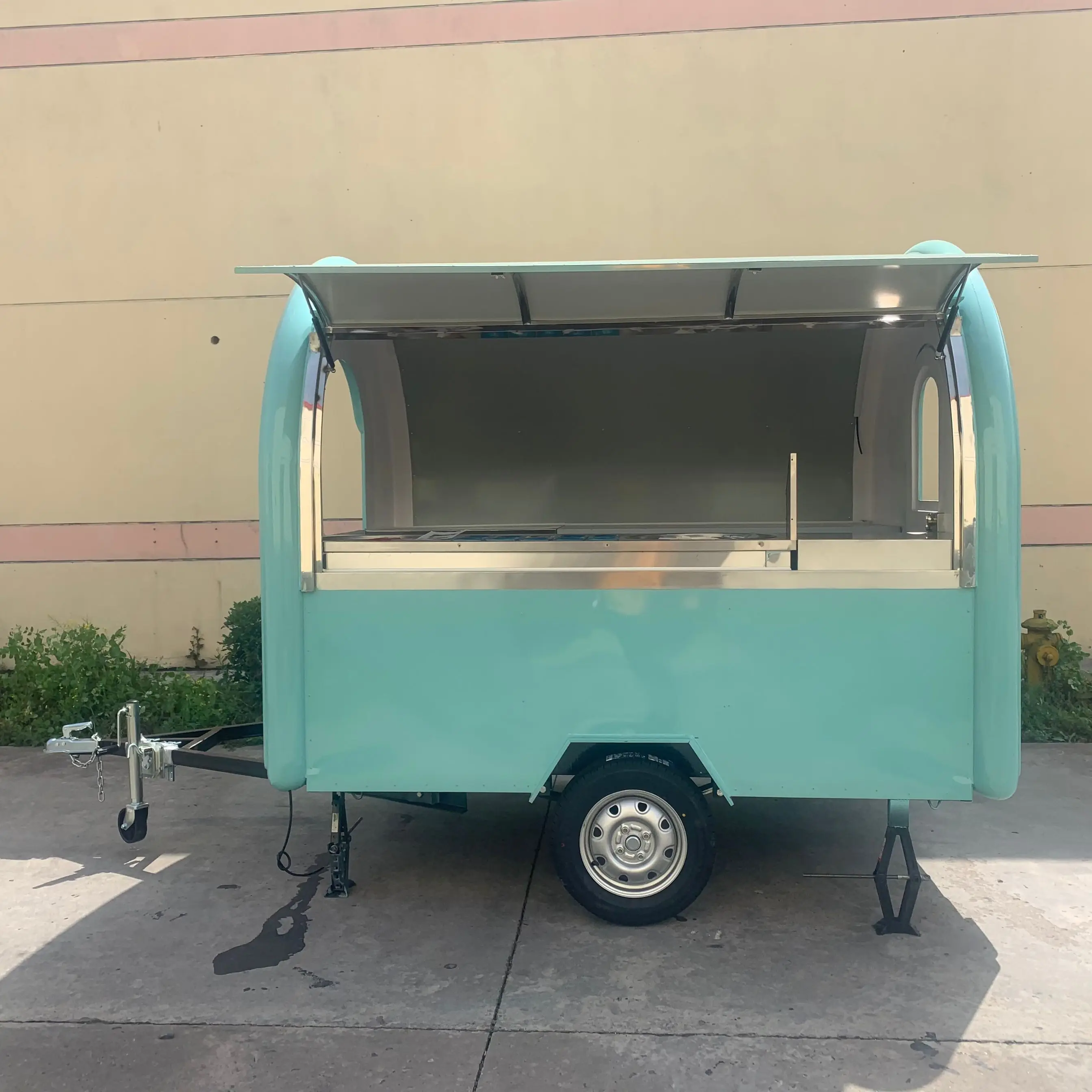 Ice cream food trailer hot dog and hamburger fast food cart Mobile Food Truck