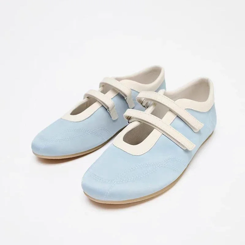 أحذية رياضية نسائية مسطحة للجري أحذية رياضية مصممة للربيع أحذية كاجوال 2025 موضة جديدة للمشي مريحة أحذية نسائية #6