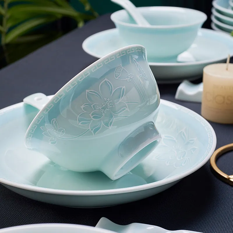 

Unique Design Style Dinnerware Sets Luxury Modern Designer Luxury Dinnerware Sets China Jingdezhen Jogo De Pratos Dishes Set