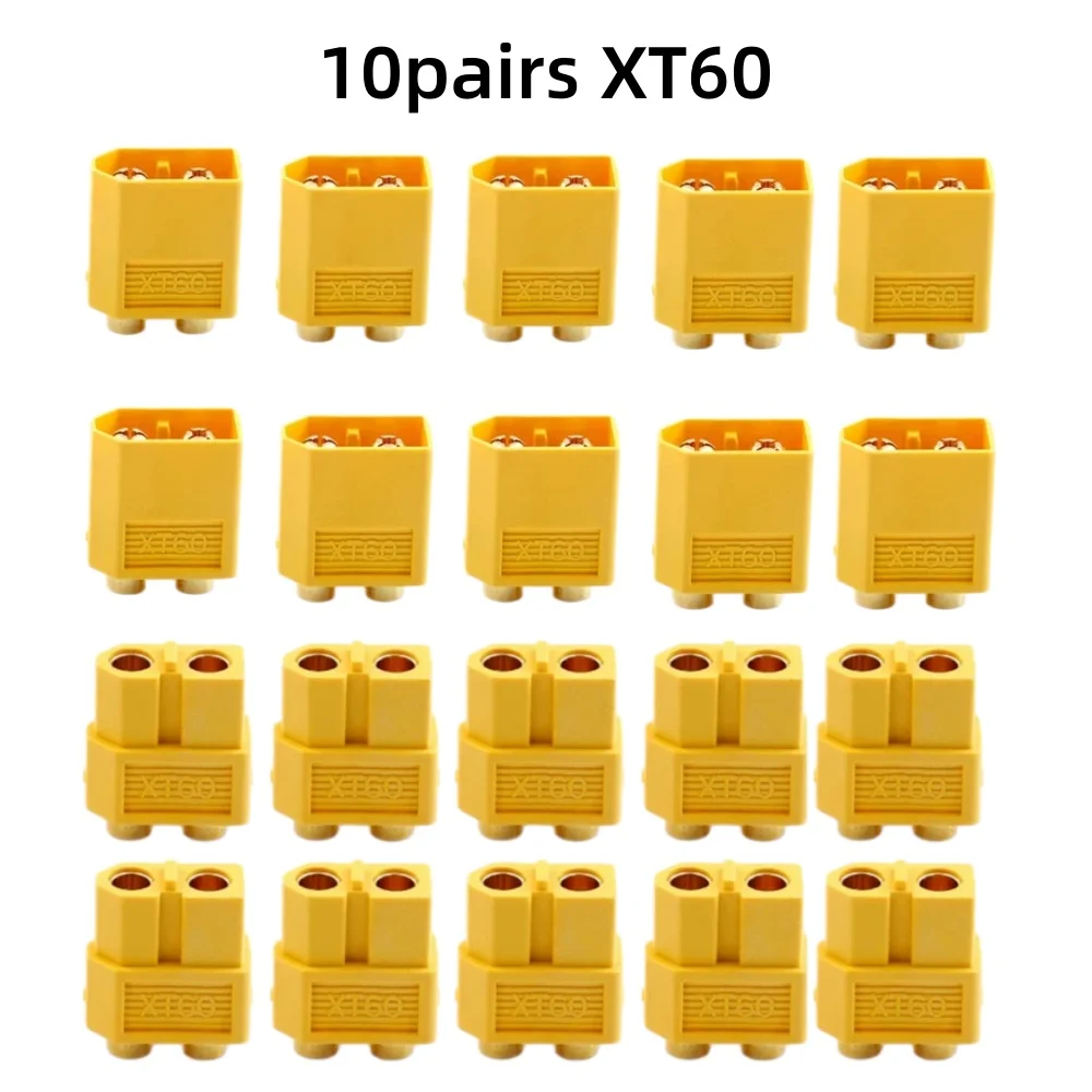 10/20 Stück XT60-Steckverbinder, XT60-Stecker und -Buchsen, Bullet-Steckverbinder, Stromstecker für RC-Lipo-Akkus, ferngesteuerte Autos, Flugzeuge