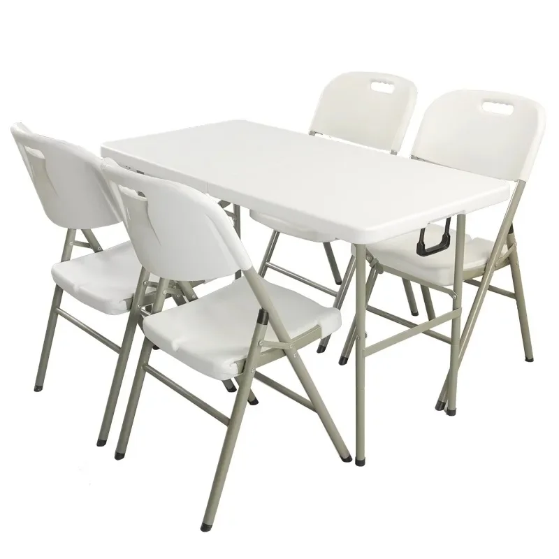 Wholesale Modern Meeting catering Banquet Picnic Plastic Fold Up White Rectangular Folding Outdoor Table