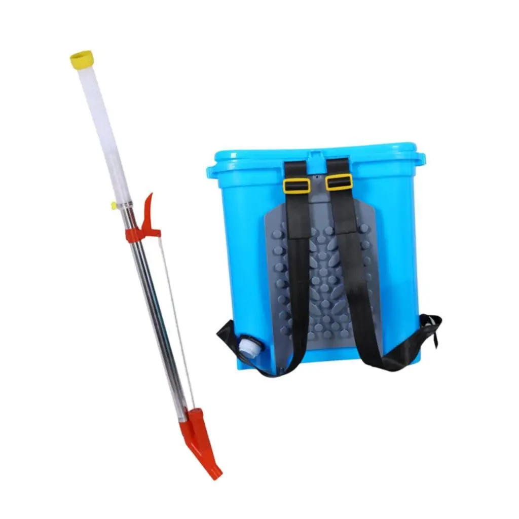 Multipurpose Manual Fertilizer Sprayer Backpack Large Capacity Ergonomic Handle for Agricultural Lawn Garden Top Dressing