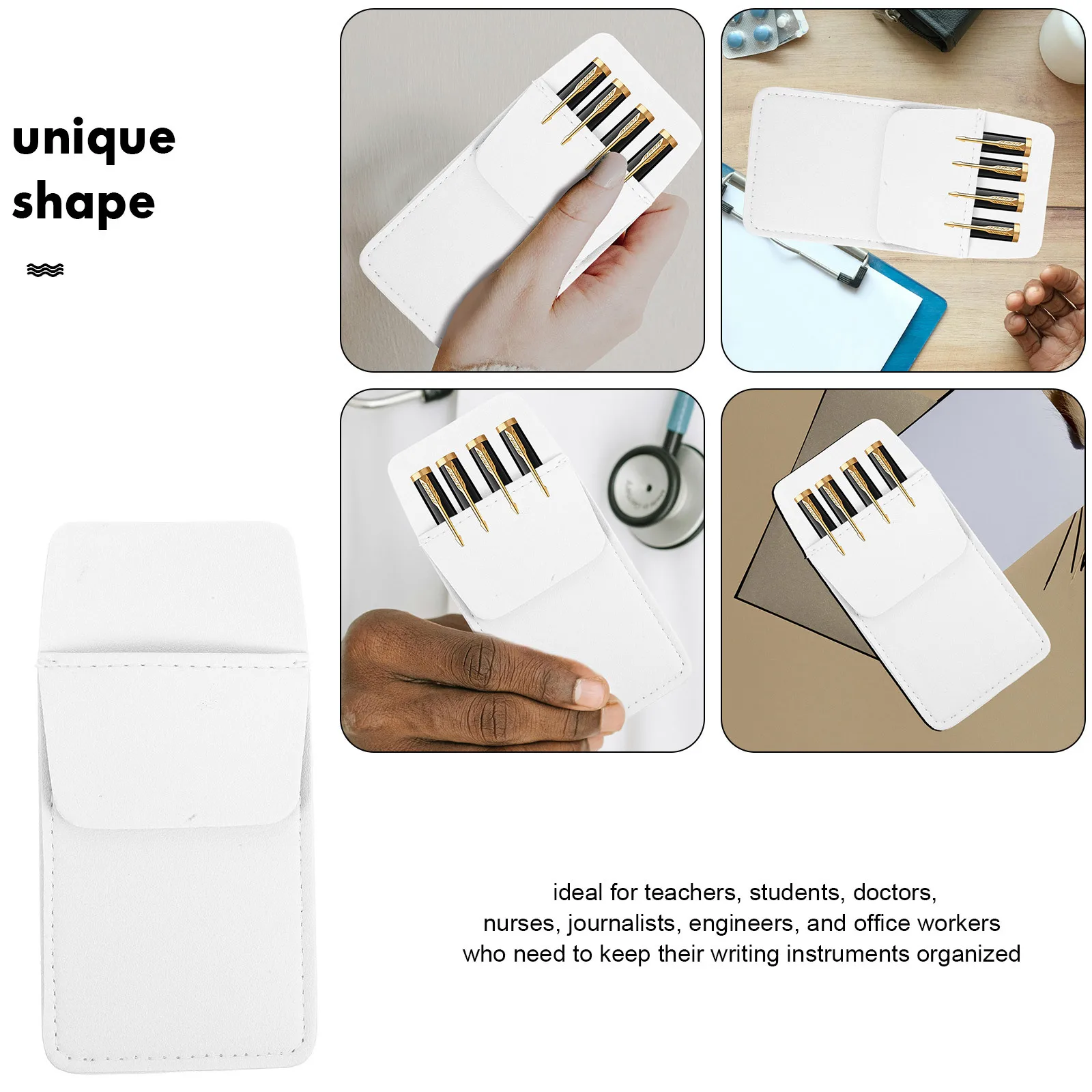 Stylish Pen Pocket Protector Sleeve Compact Pencil Storage Case Ideal for School Office Nurses Professionals On the Go Solution