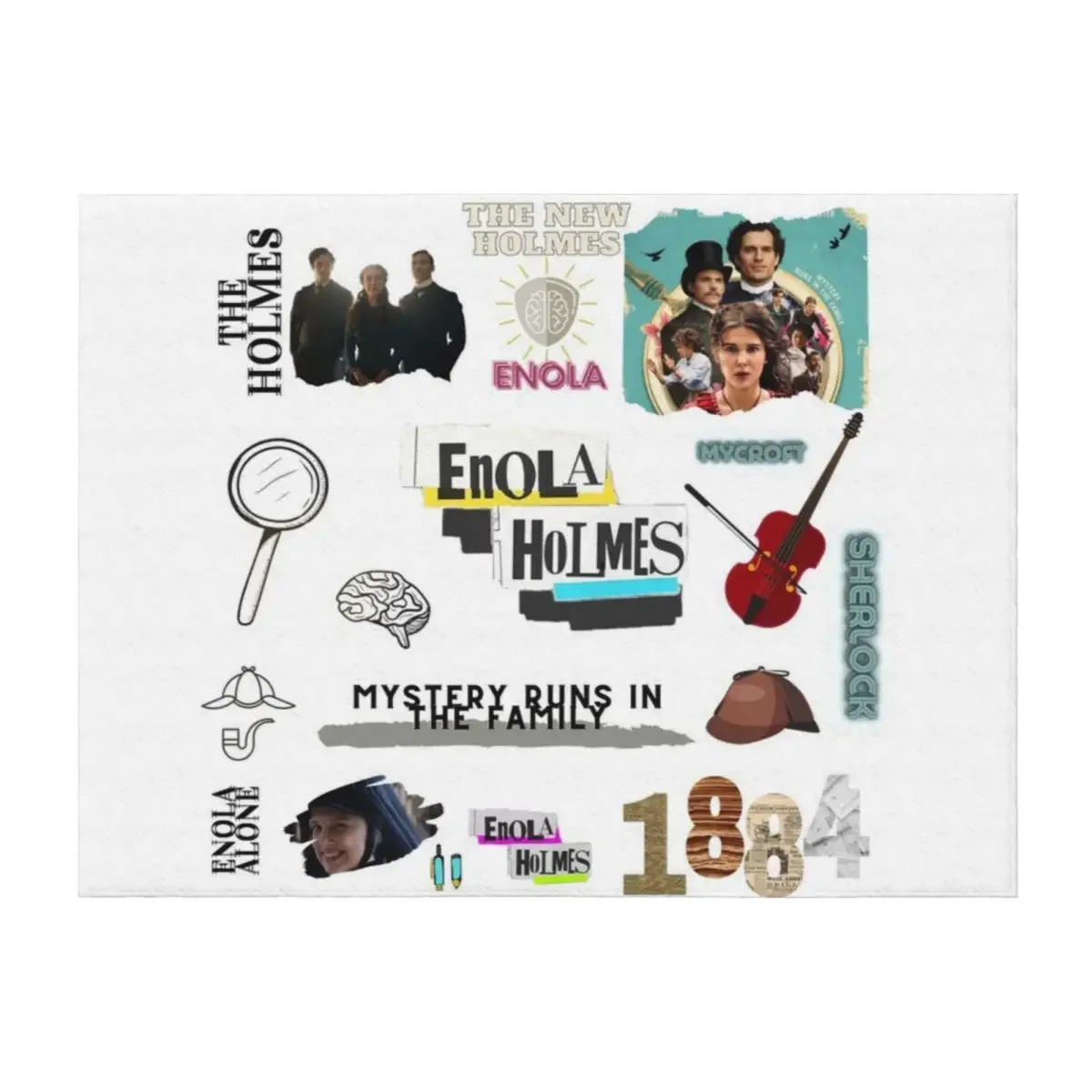 

Enola Holmes Throw Blanket Flannels Decorative Throw Blankets For Bed Kid'S Blankets