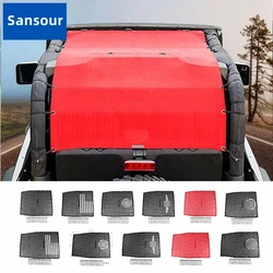 Top Sunshade Cover for Wrangler JL 2 Doors Car Roof Anti UV Sun Insulation Net for Jeep Wrangler JL 2018-2023 Car Accessories