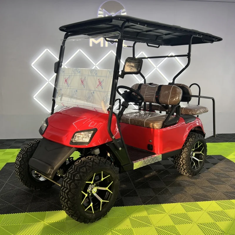 MMC Lithium Battery Golf Club Cart with 60V/72V 5000W AC Motor Sightseeing Support Customized 4 Seater Golf Cart