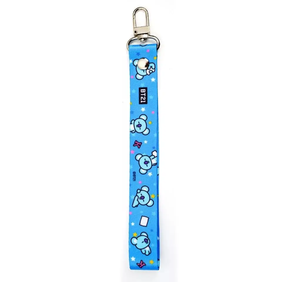 BT21 Koya Shooky Tata Cooky Mang Handy-Lanyard, kreativer, hochwertiger Anime-Cartoon-Druck, niedliches, kurzes Anti-Verlust-Band für Paare