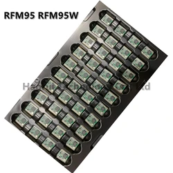 (5pcs) Original RFM95 RFM95W 868Mhz 915Mhz DSSS spread spectrum wireless transceiver module 20dBm 100mW SX127 SMD lora module