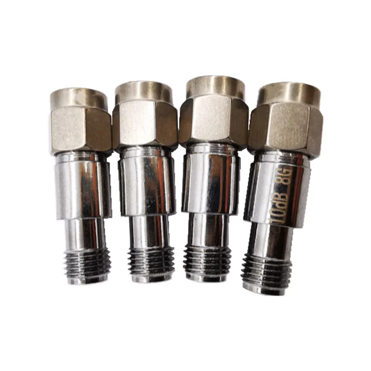 2W SMA Attenuator 1dB 2dB  3dB 6dB 10dB 20dB 30dB 40dB 60dB DC-8GHz RF Coaxial Fixed Attenuator high Frequency SMA  Connector