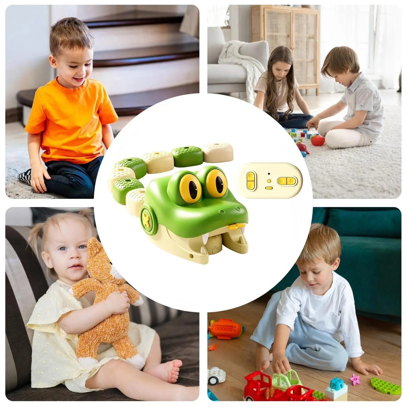 RC Snake Interactive Funny Electronic Eating Animal Car Snake Car For Kids Battle Indoor Family Party Birthday Competition