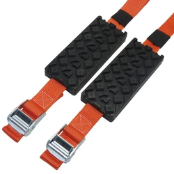 1 Pcs 175x73mm Durable PU Anti-Skid Car Tire Traction Blocks With Bag Emergency Snow Mud Sand Tire Chain Straps For Snow Mud Ice