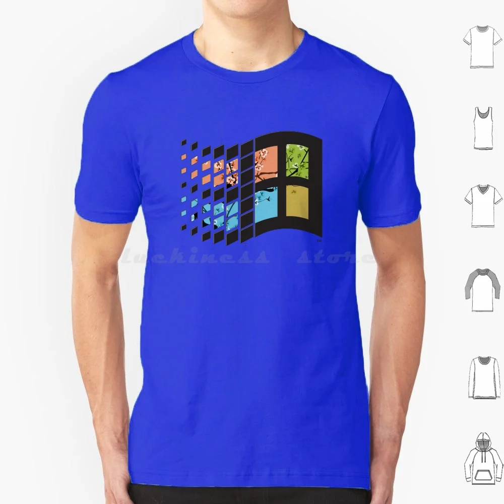 Windows 95 Vaporwave T Shirt Cotton Men Women DIY Print Windows Windows95 95 Vaporwave Arizona Ice Tea Aesthetic