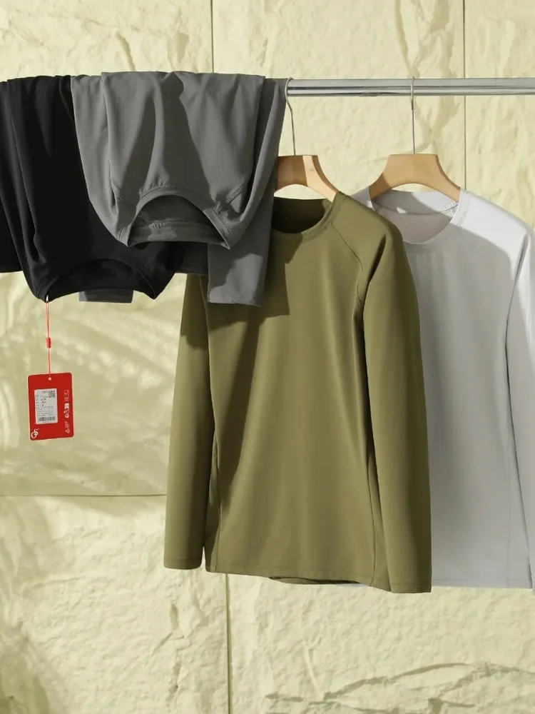 

Мужская толстовка с флисовой подкладкой, быстросохнущая, дышащая, влагоотводящая, для активного отдыха, с длинным рукавом, для походов, из полиэстера