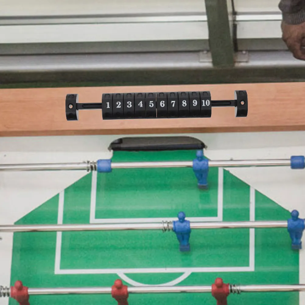 

4pcs Football Table Scorer Black Red Small Score Markers Foosball Score Keepers Desktop Scoring Counters Multifunctional Grid