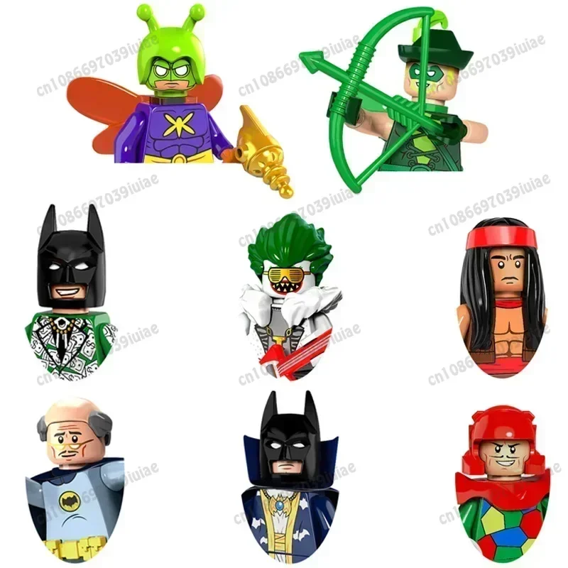 PG8110 Super Hero Batman Clown Crazy Quilt Arrow Killer Moth Cartoon Character building block Boy Birthday Present PG420 PG423