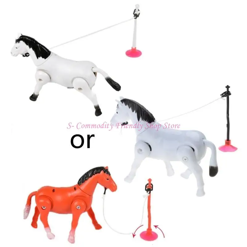 

85AE мультяшная лошадь для детской умной игрушки для умной лошади, игра в помещении, кружащаяся Хор