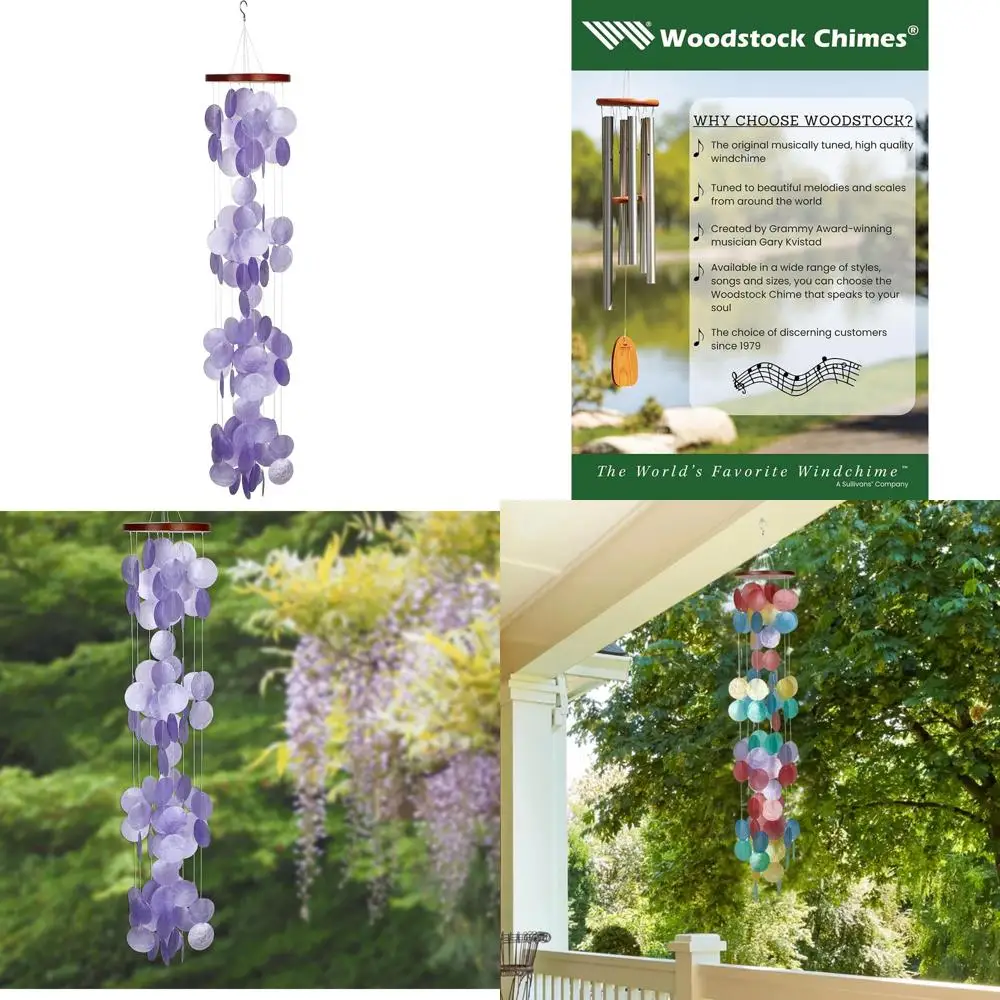 

40" outdoor garden wind chimes for patio and porch decor