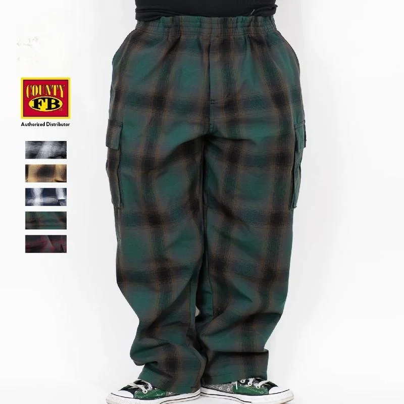 

Men's Plaid Flannel Pants Straight Leg Neutral Style Casual Trousers for Spring Season 100% Other Material Comfortable Fit
