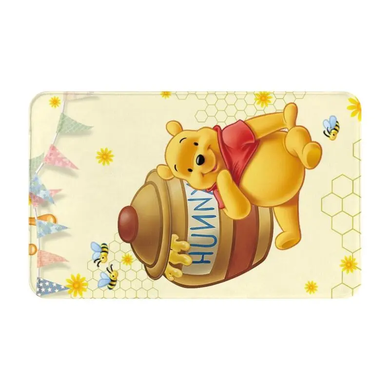 

Custom Funny Cartoon Winnie The Pooh Front Door Floor Entrance Mats Indoor Bath Kitchen Doormat Balcony Carpet Rug